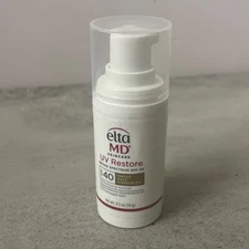 Elta MD UV Restore SPF 40 Tinted Sunscreen 0.5 oz Travel Size Exp. 07/28