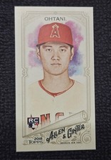 2018 Topps Allen & Ginter Mini No Number /50 Shohei Ohtani RC SP SSP Rookie A&G
