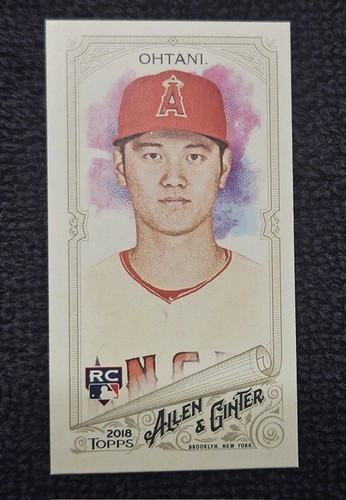 2018 Topps Allen & Ginter Mini No Number /50 Shohei Ohtani RC SP SSP Rookie A&G