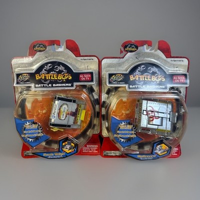 Vintage 2001 Road Champs Battle Bots Battle Bashers (2) Atomic Wedgie Biohazard