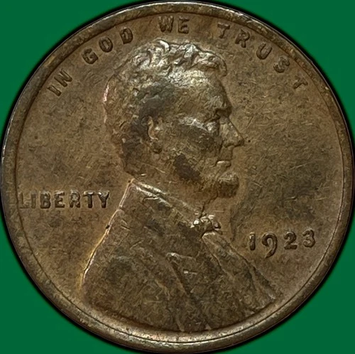 1923 Lincoln Wheat Cent Extremely Fine XF Coin #36959