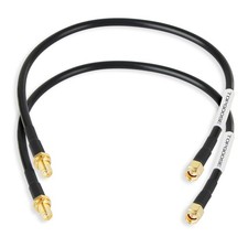 1ft SMA Male to SMA Female Cables 2PCS, RG58 Low Loss SMA Extension Cable for...