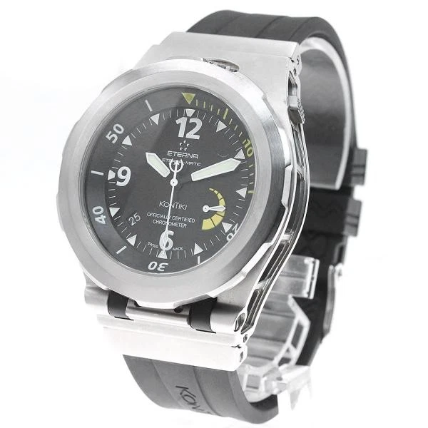 △Eterna Kontiki 1100.47 デイト クォーツ メンズ腕時計 Eterna Rubber Band Wristwatches for sale | eBay