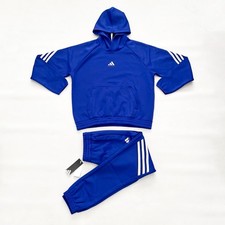  130 NWT Men's ADIDAS BBall Tracksuit Sweatsuit Set Hoodie Pants Joggers Small
