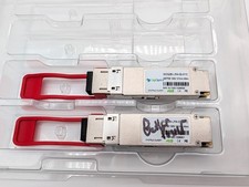 Lot of 2 GigOptics 100G QSFP28 ER4 Single Mode Transceiver Modules 40km