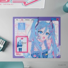 SP-005 Miku OS Wallhack X Miku Glass Mousepad In Hand Free Ship