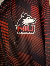 NIU Huskies Jacket Mens Large Hooded Zipper By ProSphere NWT