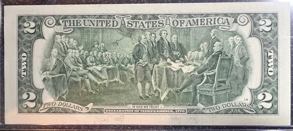 September 23rd, 1954 (G 19549023 A) BIRTHDAY Note $2 Two Dollar Bill *UNC* - Image 3 of 3