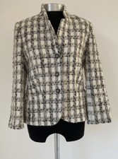 Basler Wool Blend Blazer Jacket Natural Mix 8-10