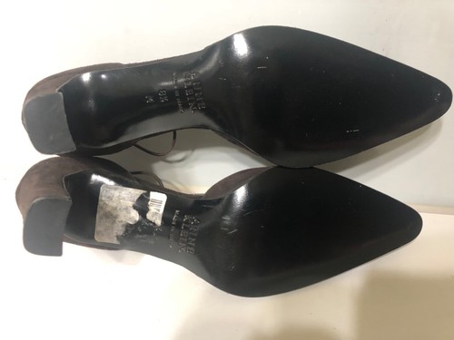 Tacones trozos Anne Klein NWB marrón gamuza elástica correa en T para mujer talla 8,5 M - Imagen 13 de 21