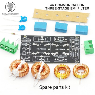 AC110-250V three-level EMI AC Filter Board EMI Audio Amplifier Board 4A/10A/20A