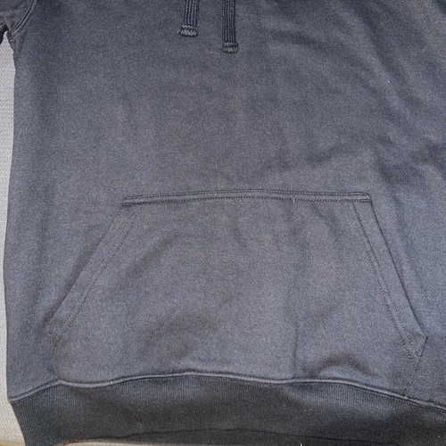 Marvel Black Panther Hoodie Size Medium Black Pullover Sweatshirt Logo Stretch - Picture 3 of 7