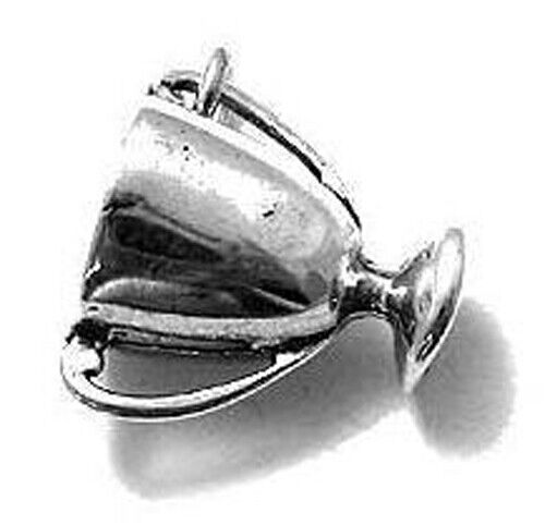 925 Sterling Silver Winner's Cup Charm - Picture 1 of 1