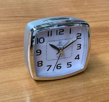 Wecker Lautlos analog Uhr Reisewecker Geräuschloss Alarmclock Uhr-N 3580