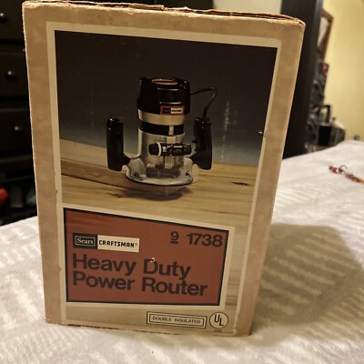 Old Style Routers Vintage Sears Craftsman Heavy Duty Power Router 9-1738 with Original ...