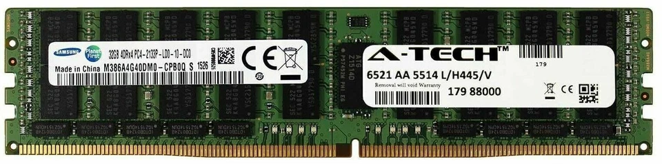 4PCS 32GB 2133MHz ECC Server Memory Samsung DDR4 RAM DIMM - Image 2 of 4