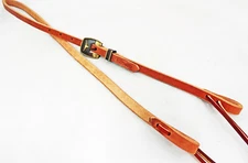 Hermann Oak Harness Leather 1/2" Bosal Hackamore Hanger Br Iron Buckle Longhorn