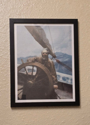 The Roaring Skipper by N.C. Wyeth Nautical Framed Art Print