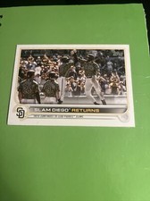 2022 Topps Series 1 Baseball Card Slam Diego Returns San Diego #125