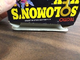 NES SOLOMON&rsquo;S KEY * CIB * Tecmo Manual Box COMPLETE GOOD Personal Collection