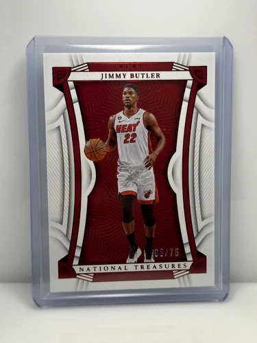 2022-23 Panini National Treasures Jimmy Butler Autograph NBA Card #54 08/75