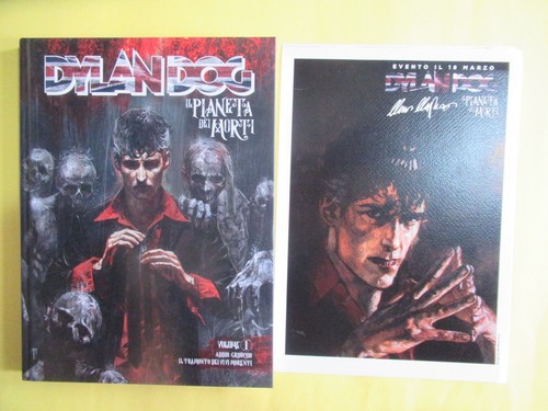 DYLAN DOG IL PIANETA DEI MORTI CARTONATO VOLUME # 1 + LITOGRAFIA GADGET !!! - Picture 15 of 15