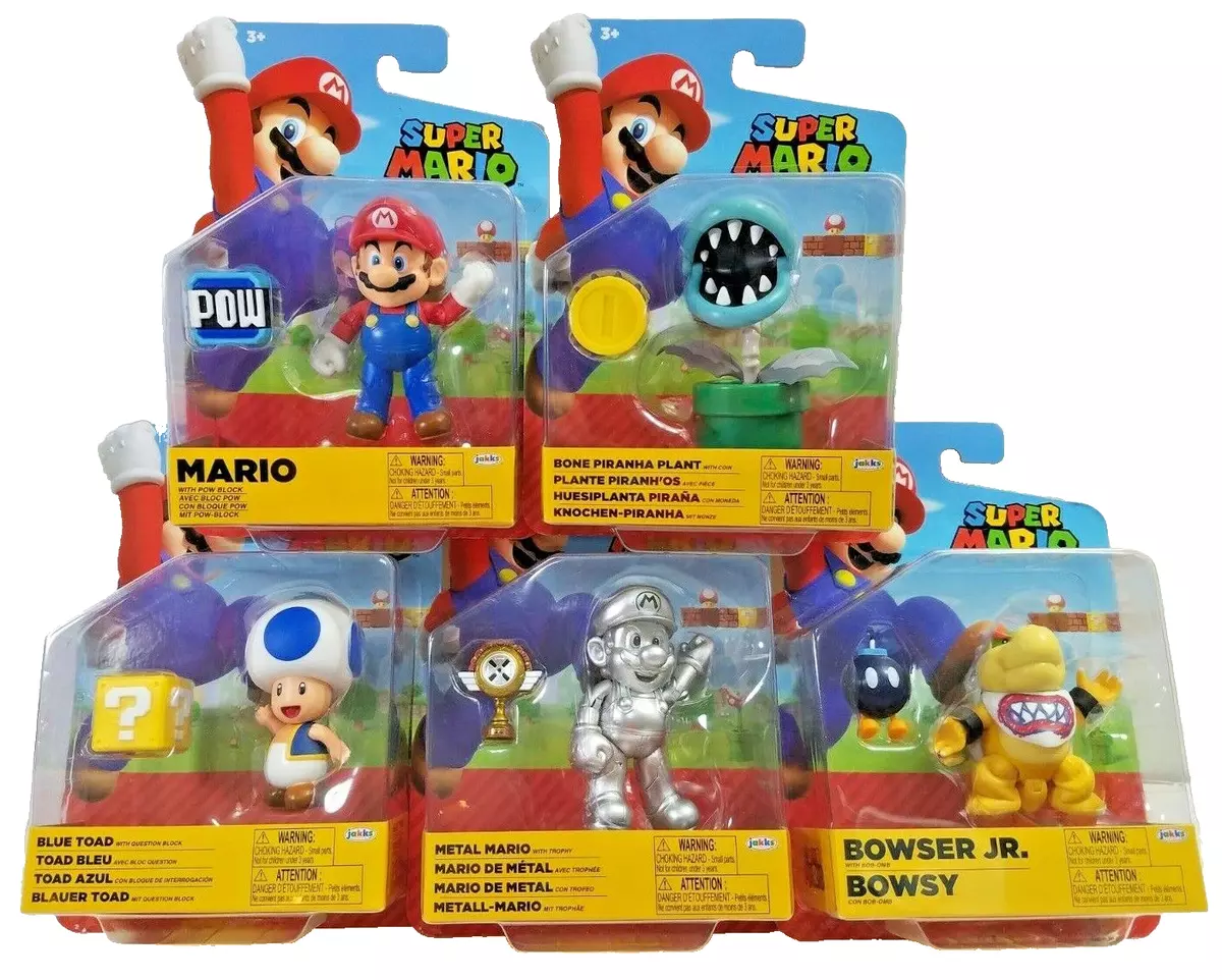 Super Mario Bowser Jr. Action Figure with Bob-Omb