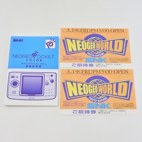 Neo Geo Pocket COLOR Console Camouflage Blue Boxed 0954070 SNK np