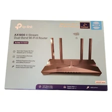 TP-Link AX1800 4-Stream Dual Band Wifi 6 Router Archer AX1800