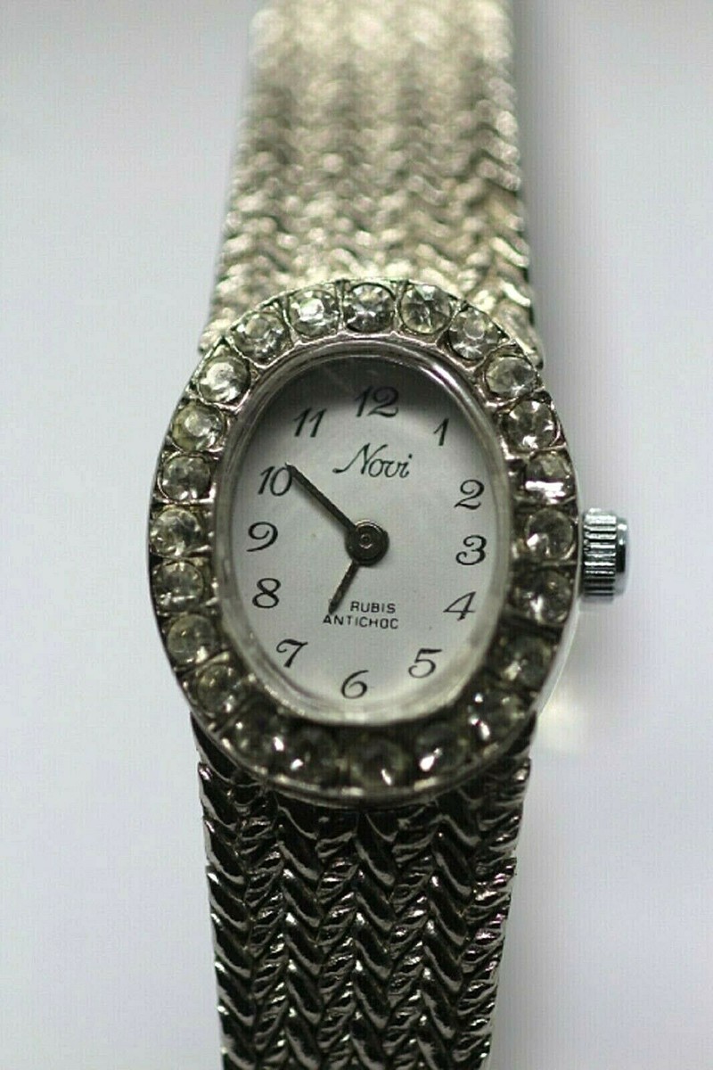 Montre Mécanique Vintage Novi Pour Femme - Années 70-80, Acier, Ne Fonctionne Pas