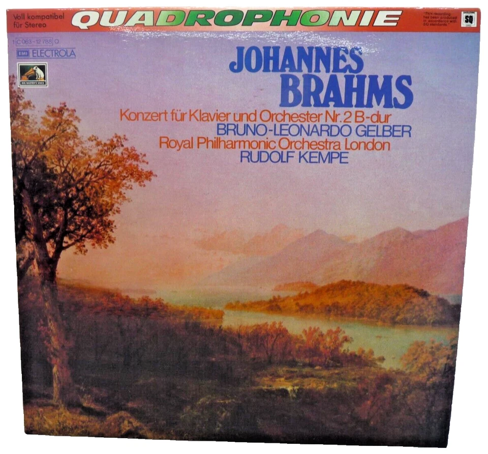 LP Vinyl Johannes Brahms Bruno-Leonardo Gelber Royal Philharmonic Orchestra