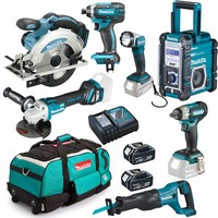 Makita Set - 18V Combo Kit Akku Werkzeug Akkuschrauber Schlagschrauber +++