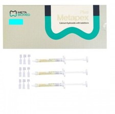 3 x METAPEX Plus Temporary RCT Material Calcium Hydroxide with Iodoform 2.2g Syr