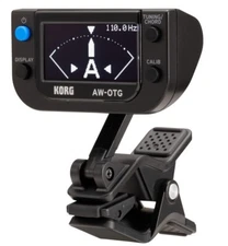 KORG AW-OTG Clip-on Tuner Guitar Tuner, Black