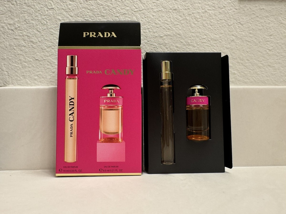 Prada Candy Eau De Parfum Mini and Travel Spray Set NEW IN