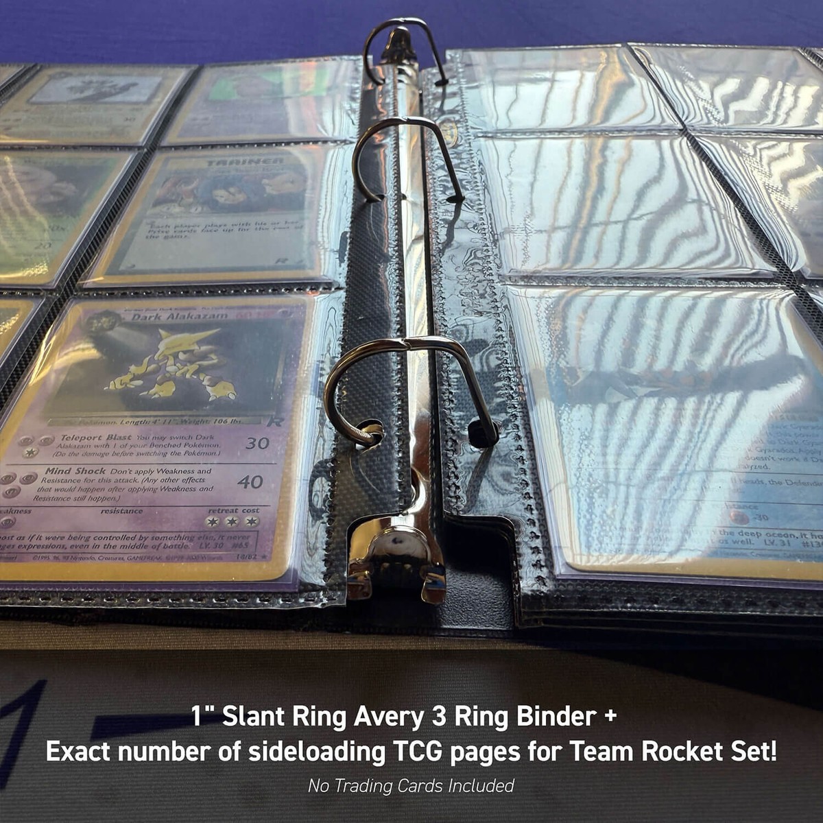 Team Rocket Style Binder w/ Pages - Vintage Themed Pokemon Set Card Album |  eBay