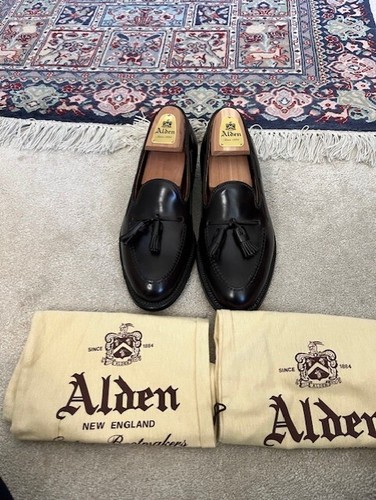 Alden Tassel Moccasin Loafer (Color 8 Shell Cordovan) Size 8 US