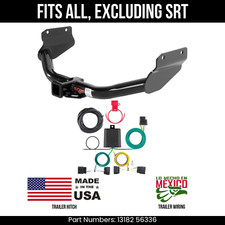 For 14-24 Dodge Durango Trailer Hitch W 4 Pin Wiring Excl Srt Curt 6k 2 Tow For 14-24 Dodge Durango Trailer Hitch W 4 Pin Wiring Excl Srt Curt 6k 2 Tow