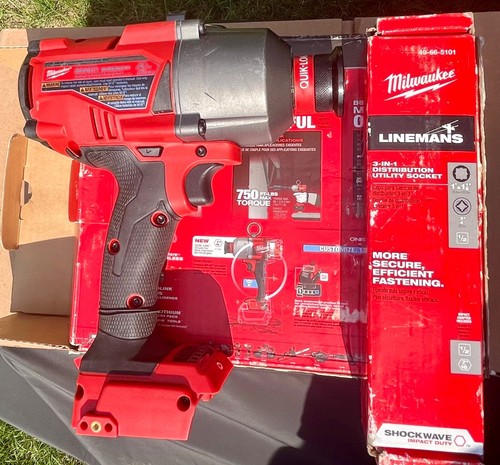 NEW Milwaukee Comb 2865-20 M18 FUEL 7/16" Hex Utility HTIW w/ ONE-KEY (Tool Only - Picture 6 of 22