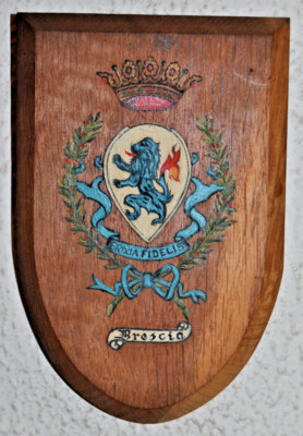 Kleine Brescia Placca Plakette Schild Wappen Wappen Italien