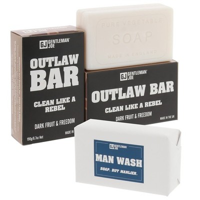 Man Wash Outlaw Soap Bar 190g Dark Fruit & Freedom UK Vegan 1,3,4er Pack