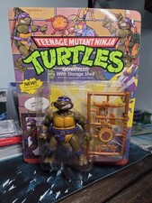 Vintage NEW NOC 1990 TMNT Donatello w  Storage Shell Unpunched  Playmates Retro