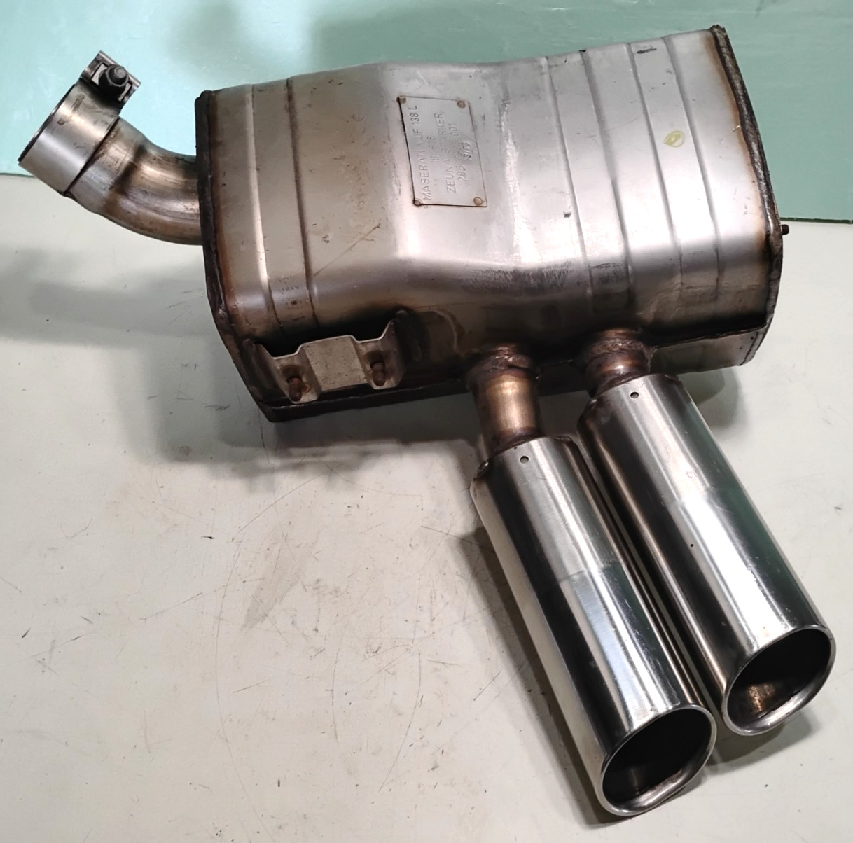 Maserati 4200 Engine Exhaust Muffler Silencer_184816_Rear Left Side_GENUINE OE