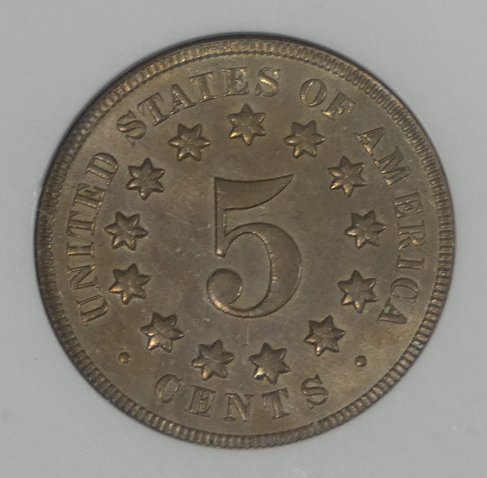 1869 Shield Nickel CERTIFIED NGC MS 63 5c - Image 3 of 4