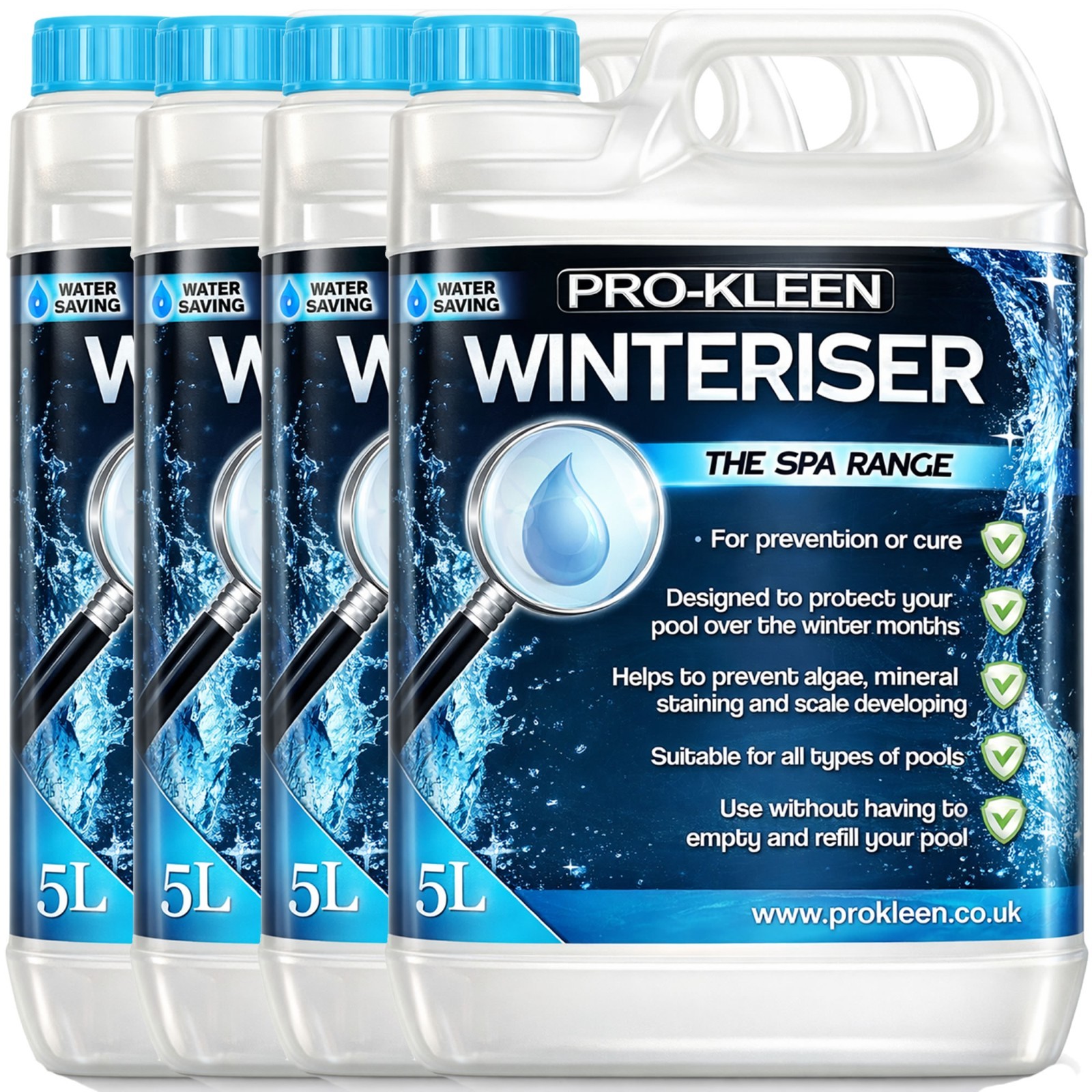 ProKleen Winteriser Protect Winter Pool Hot Tub Spa Prevent Algae Limescale 20L
