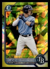 2022 Bowman Chrome Sapphire Edition #BCP-223 Curtis Mead Prospects Yellow #/50