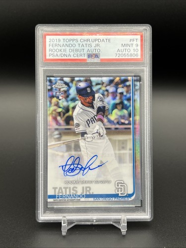 Fernando Tatis Jr. #FT 2019 Topps Chrome Rookie Debut Autograph card