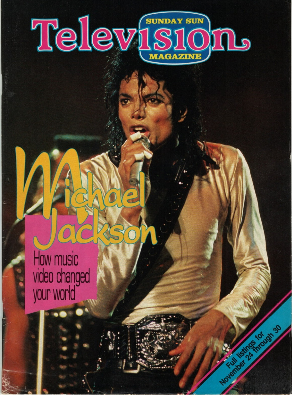 Michael Jackson Magazine Television November 21 1991 MTV Decade Jennifer Connely