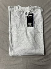 Vintage 1990s Lee USA Made light Grey Blank T-Shirt Size XL