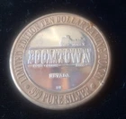 Boomtown Silver Coin .60 ASW .999 Mirror Finish. Small bordertown Casino & Rare.